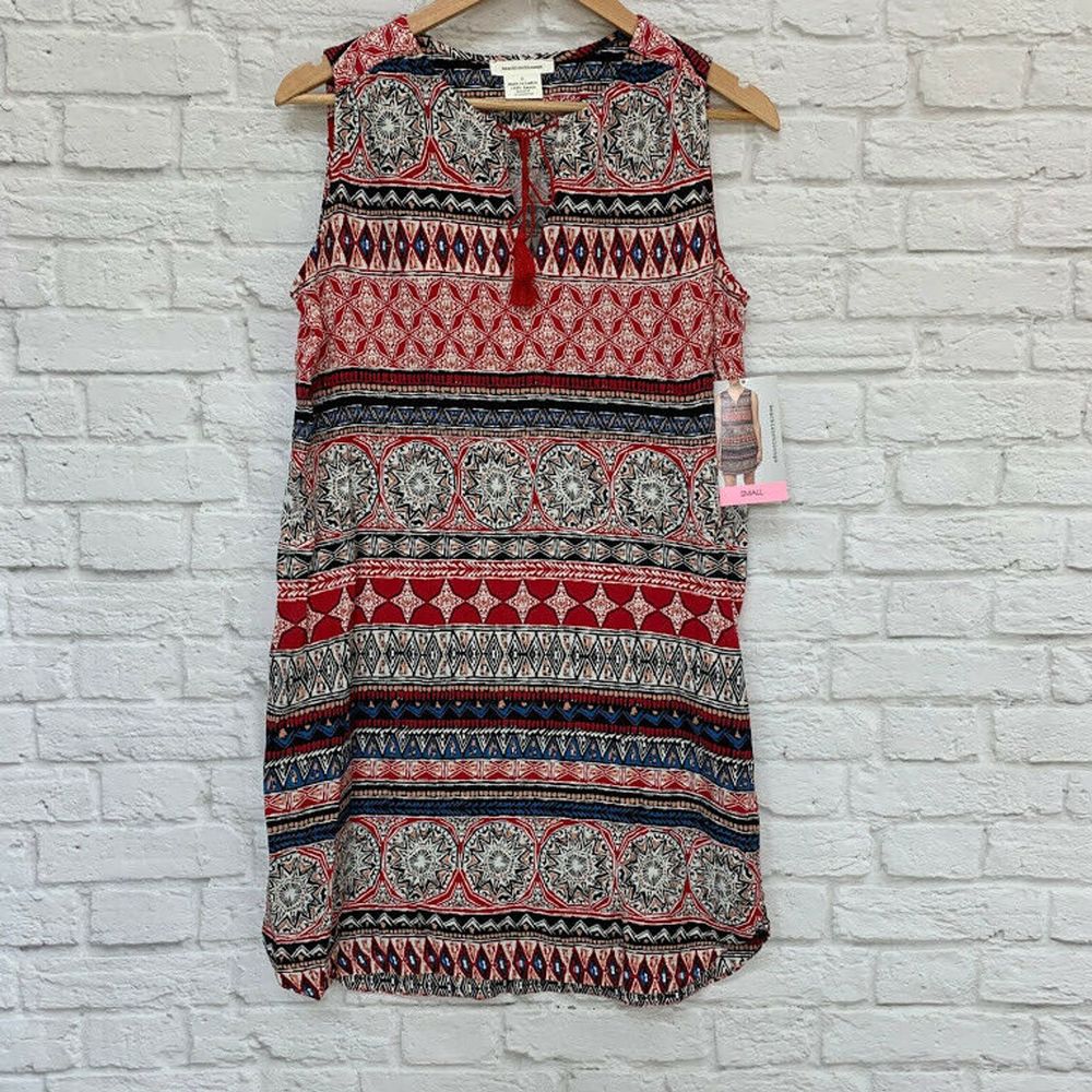 Beach Lunch Lounge Womens Dress Sleeveless Shift